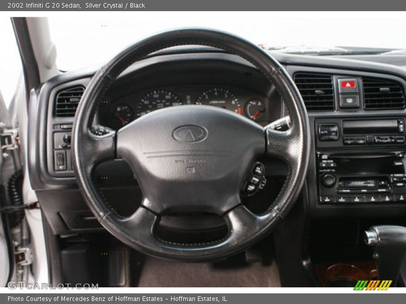 Silver Crystal / Black 2002 Infiniti G 20 Sedan