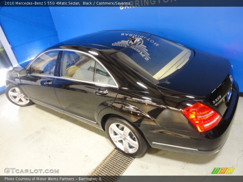Black / Cashmere/Savanna 2010 Mercedes-Benz S 550 4Matic Sedan