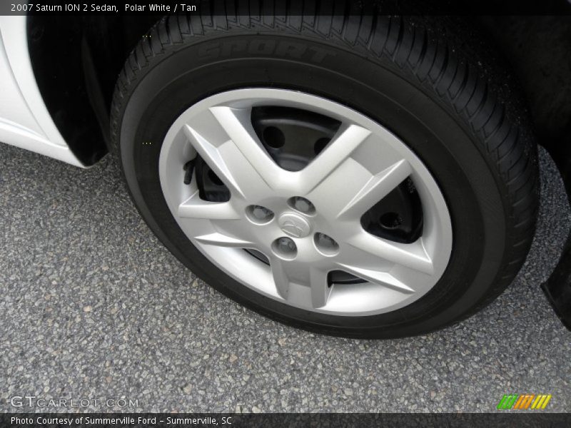 Polar White / Tan 2007 Saturn ION 2 Sedan