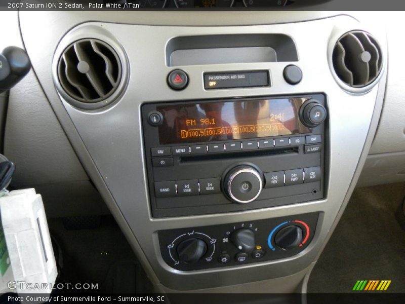 Polar White / Tan 2007 Saturn ION 2 Sedan