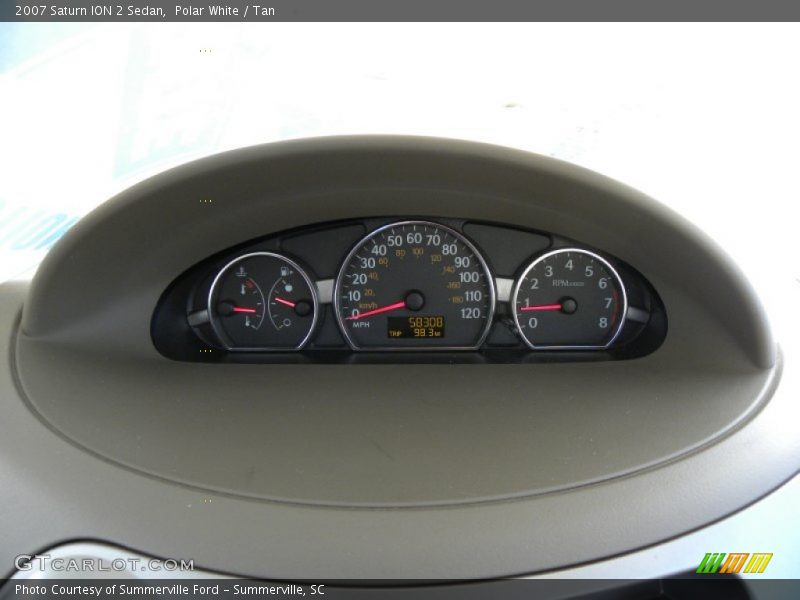 Polar White / Tan 2007 Saturn ION 2 Sedan