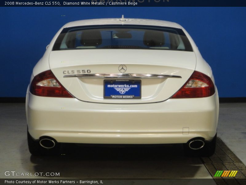 Diamond White Metallic / Cashmere Beige 2008 Mercedes-Benz CLS 550