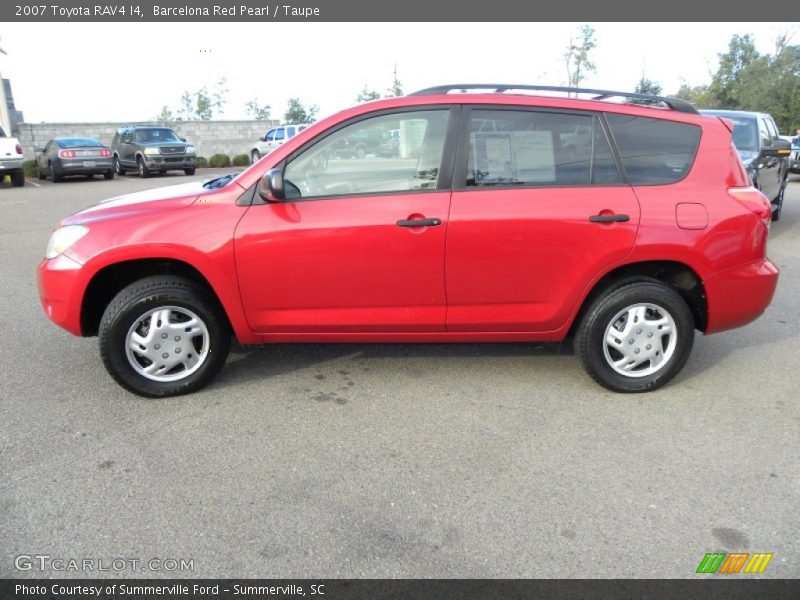 Barcelona Red Pearl / Taupe 2007 Toyota RAV4 I4