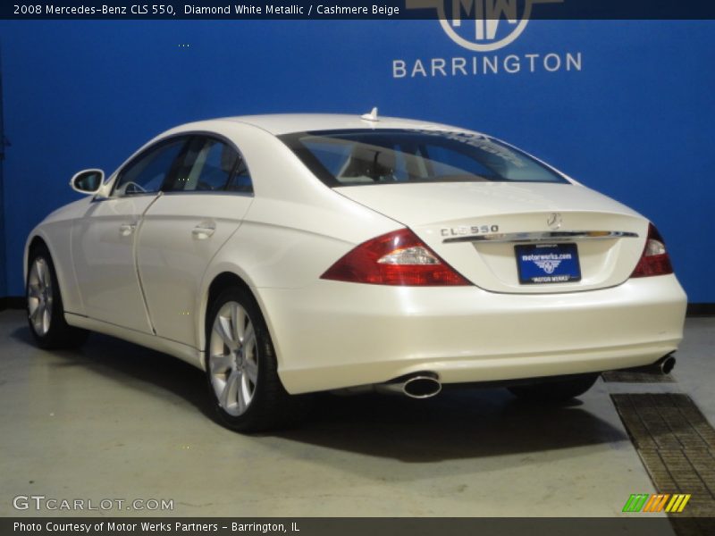 Diamond White Metallic / Cashmere Beige 2008 Mercedes-Benz CLS 550