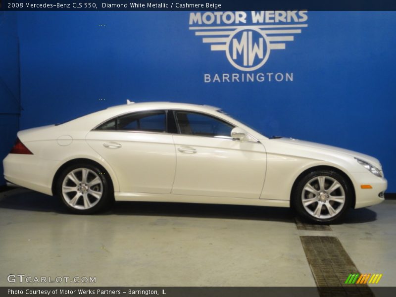 Diamond White Metallic / Cashmere Beige 2008 Mercedes-Benz CLS 550