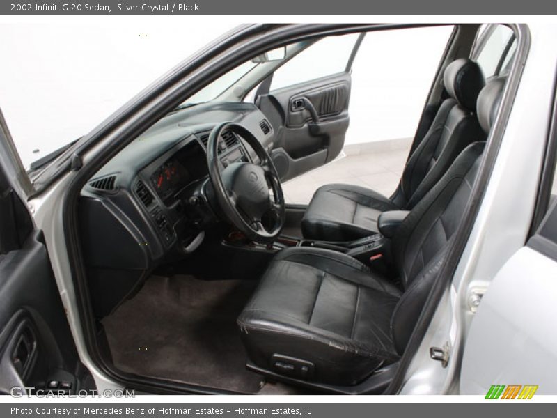 Silver Crystal / Black 2002 Infiniti G 20 Sedan