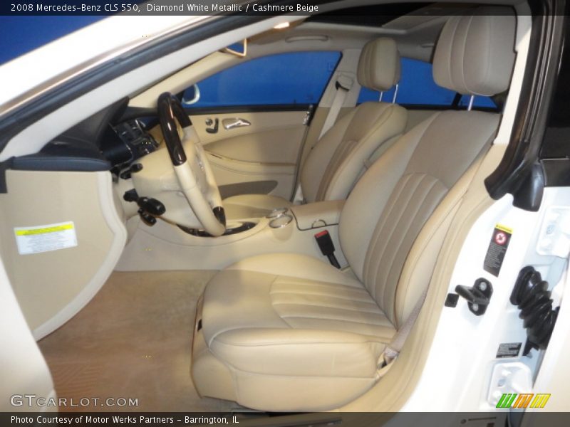Diamond White Metallic / Cashmere Beige 2008 Mercedes-Benz CLS 550