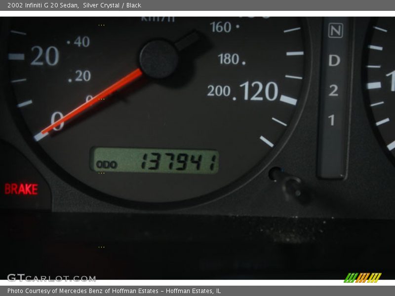 Silver Crystal / Black 2002 Infiniti G 20 Sedan