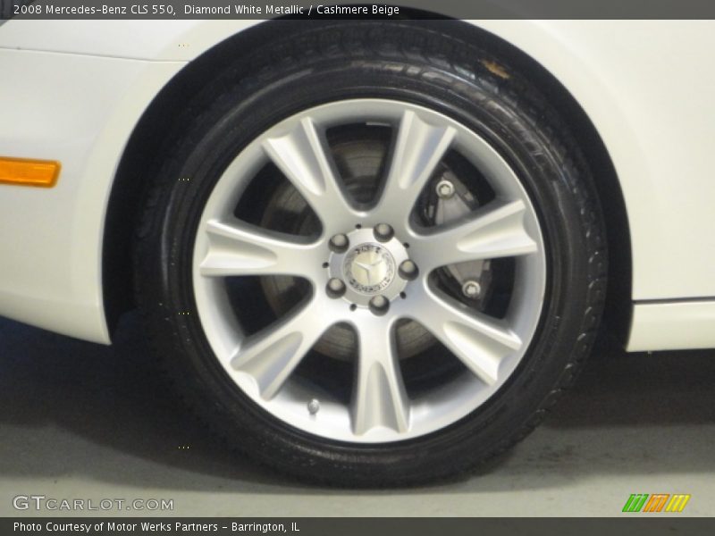 Diamond White Metallic / Cashmere Beige 2008 Mercedes-Benz CLS 550