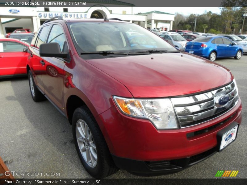 Redfire Metallic / Camel 2008 Ford Edge SE