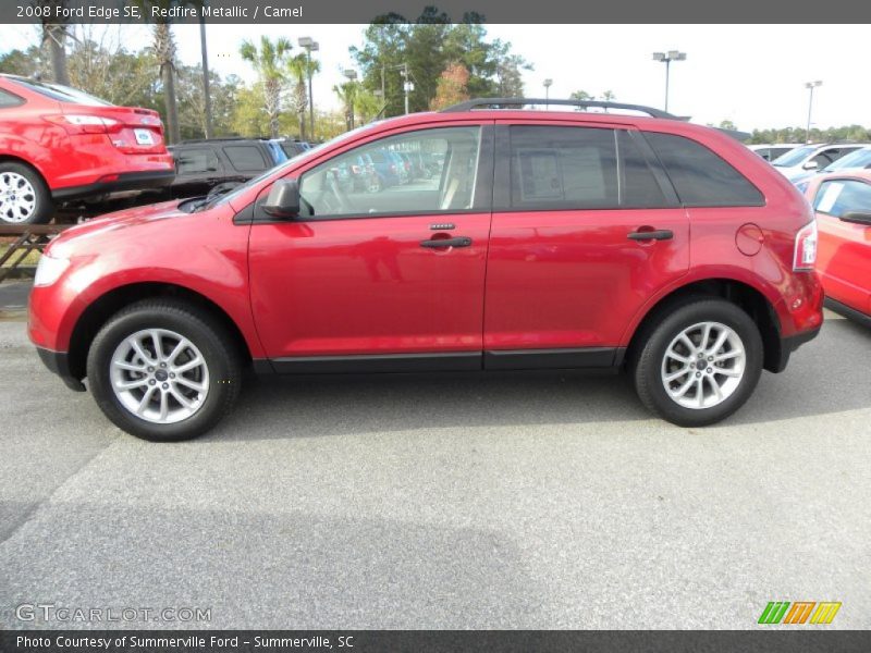 Redfire Metallic / Camel 2008 Ford Edge SE
