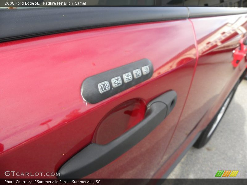 Redfire Metallic / Camel 2008 Ford Edge SE