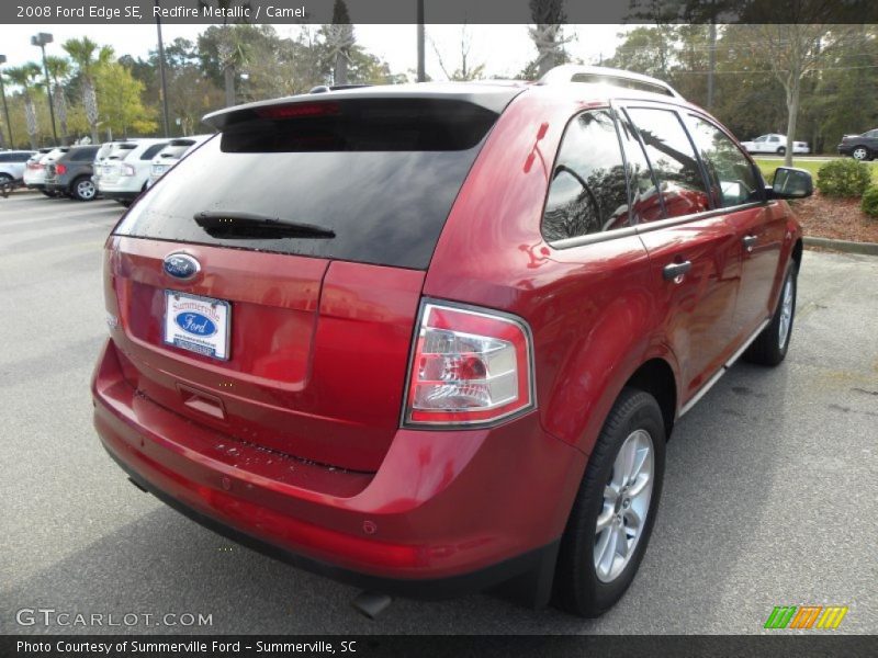 Redfire Metallic / Camel 2008 Ford Edge SE