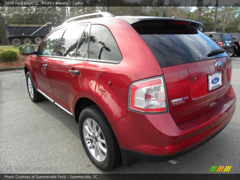 Redfire Metallic / Camel 2008 Ford Edge SE