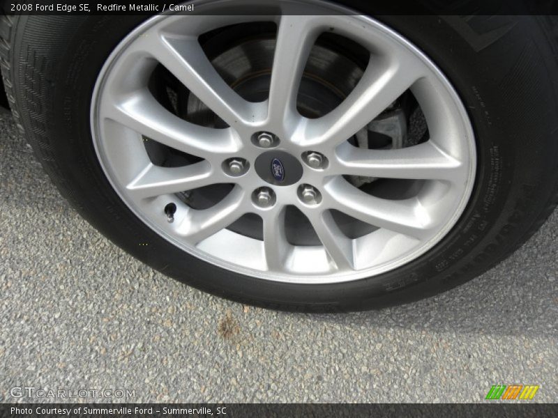 Redfire Metallic / Camel 2008 Ford Edge SE