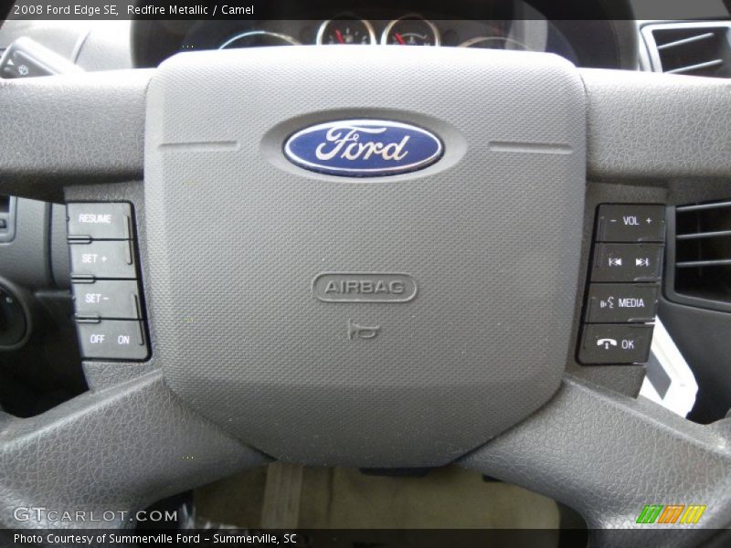 Redfire Metallic / Camel 2008 Ford Edge SE