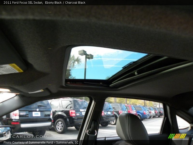 Ebony Black / Charcoal Black 2011 Ford Focus SEL Sedan