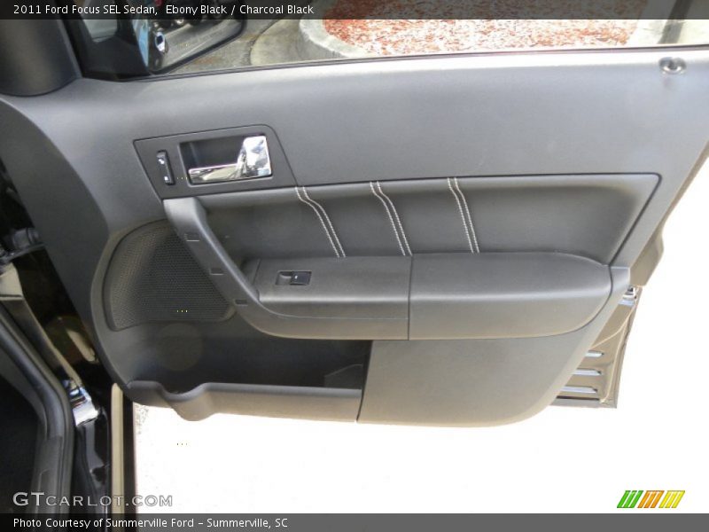 Ebony Black / Charcoal Black 2011 Ford Focus SEL Sedan