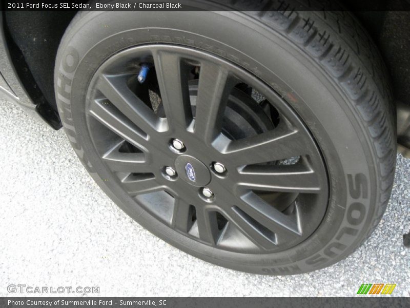 Ebony Black / Charcoal Black 2011 Ford Focus SEL Sedan