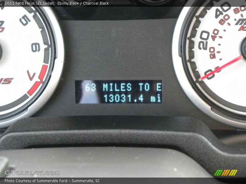 Ebony Black / Charcoal Black 2011 Ford Focus SEL Sedan