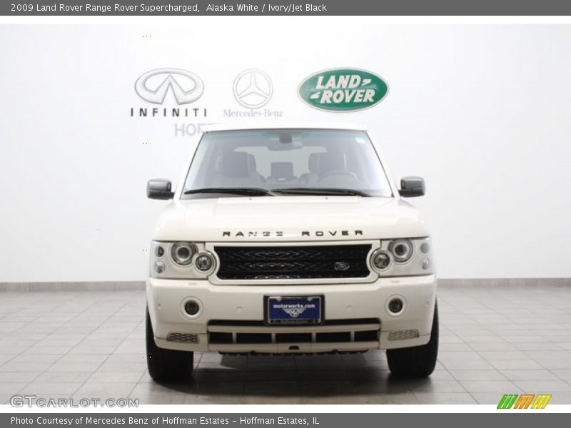 Alaska White / Ivory/Jet Black 2009 Land Rover Range Rover Supercharged