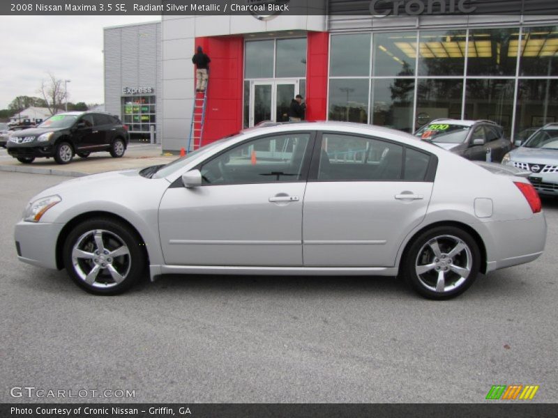 Radiant Silver Metallic / Charcoal Black 2008 Nissan Maxima 3.5 SE