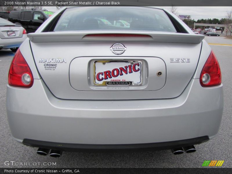 Radiant Silver Metallic / Charcoal Black 2008 Nissan Maxima 3.5 SE