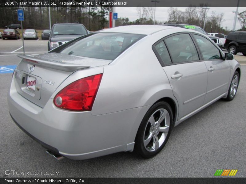 Radiant Silver Metallic / Charcoal Black 2008 Nissan Maxima 3.5 SE