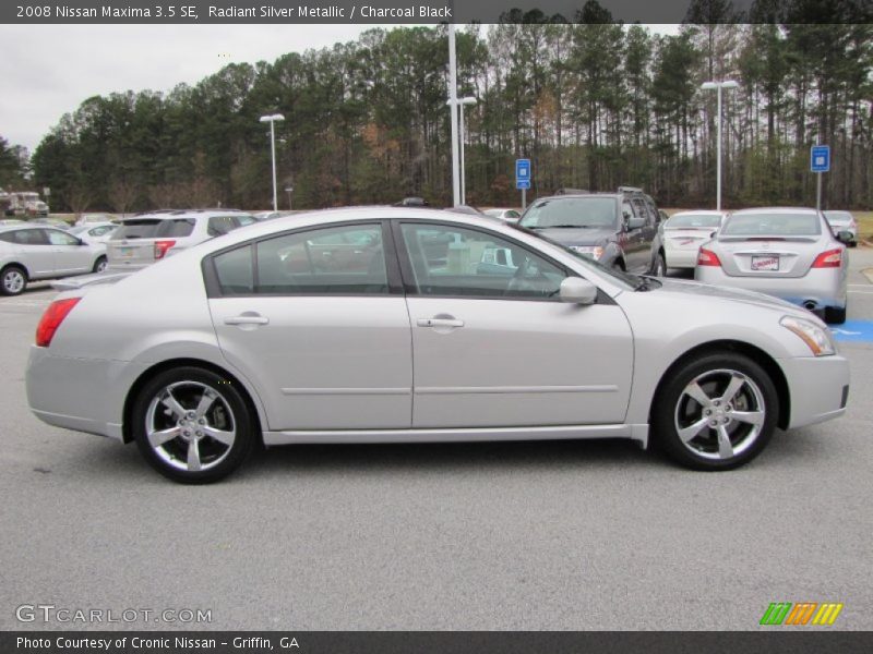 Radiant Silver Metallic / Charcoal Black 2008 Nissan Maxima 3.5 SE