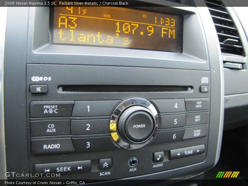 Radiant Silver Metallic / Charcoal Black 2008 Nissan Maxima 3.5 SE