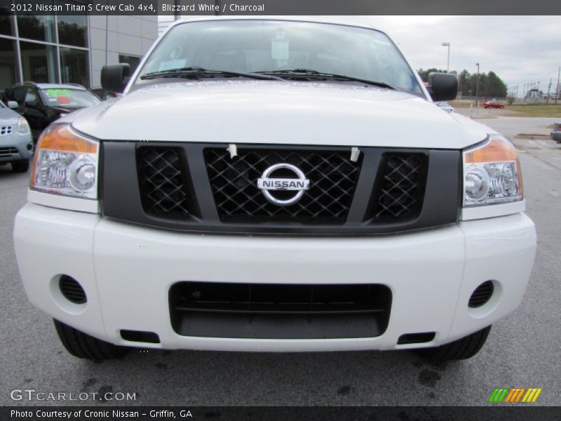 Blizzard White / Charcoal 2012 Nissan Titan S Crew Cab 4x4
