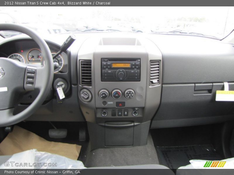 Blizzard White / Charcoal 2012 Nissan Titan S Crew Cab 4x4