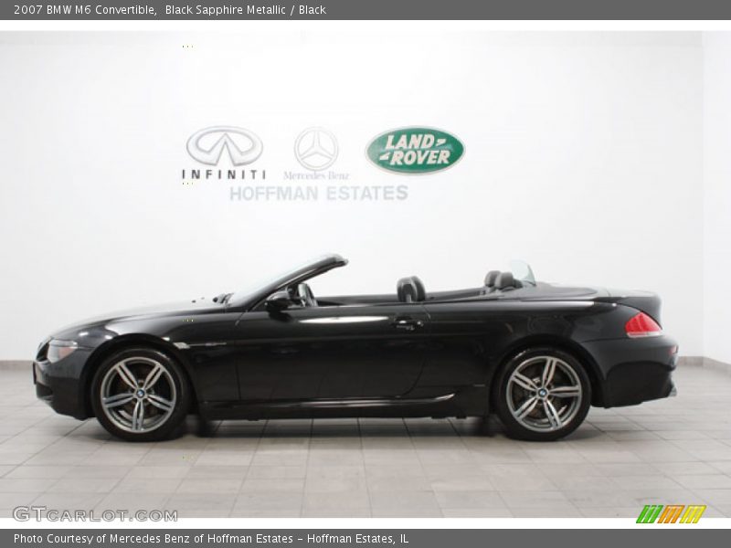 Black Sapphire Metallic / Black 2007 BMW M6 Convertible