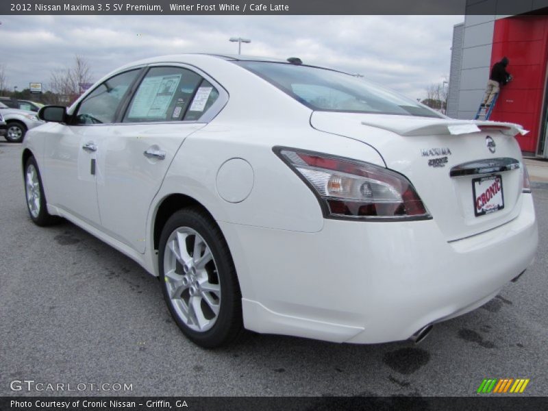 Winter Frost White / Cafe Latte 2012 Nissan Maxima 3.5 SV Premium