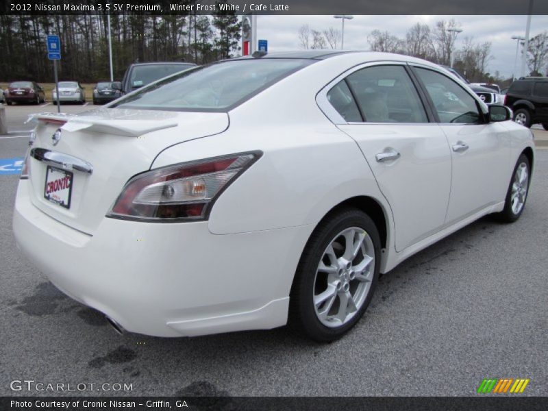 Winter Frost White / Cafe Latte 2012 Nissan Maxima 3.5 SV Premium