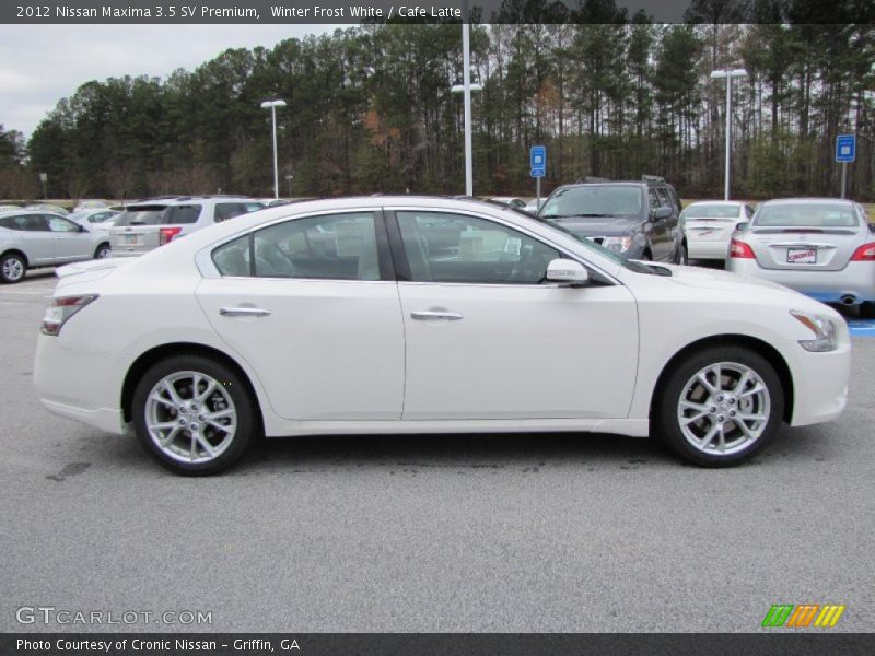 Winter Frost White / Cafe Latte 2012 Nissan Maxima 3.5 SV Premium