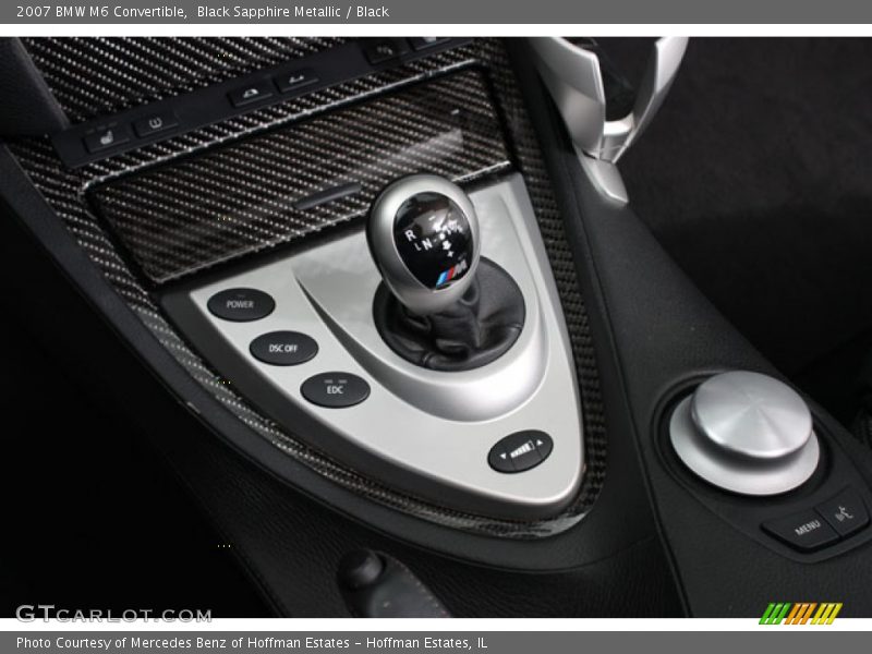 Black Sapphire Metallic / Black 2007 BMW M6 Convertible