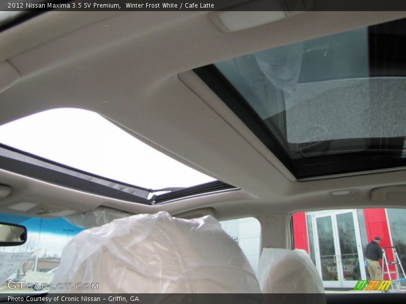 Winter Frost White / Cafe Latte 2012 Nissan Maxima 3.5 SV Premium