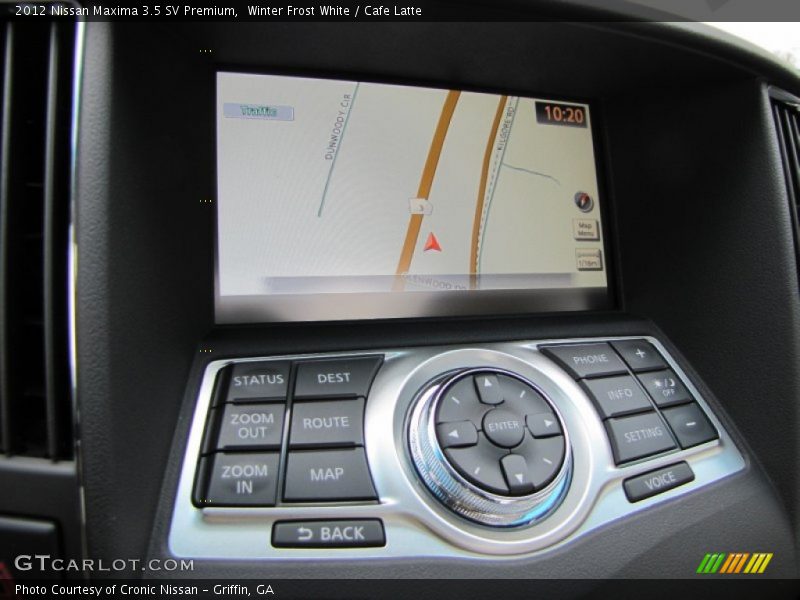 Navigation of 2012 Maxima 3.5 SV Premium