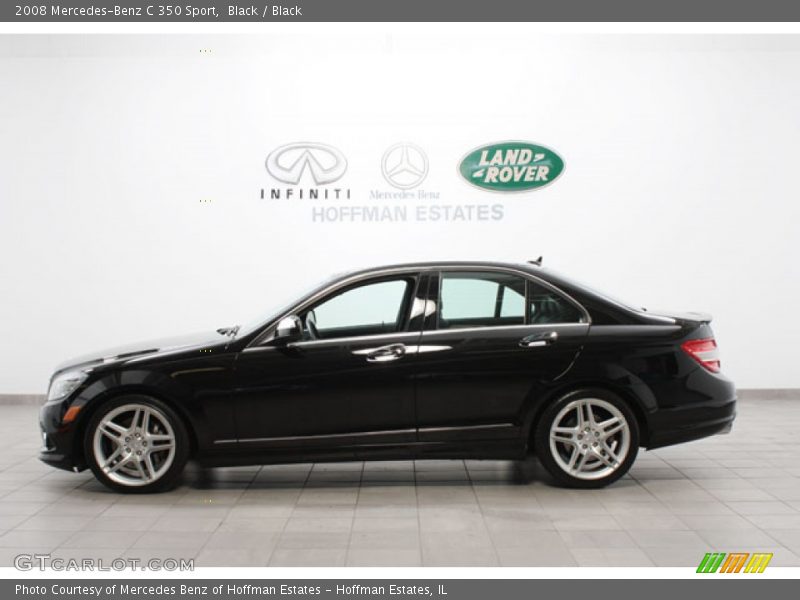 Black / Black 2008 Mercedes-Benz C 350 Sport