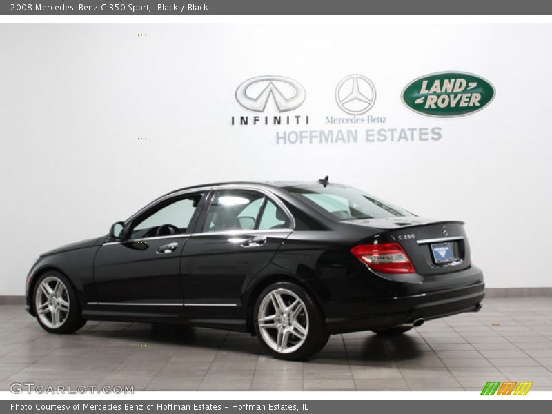 Black / Black 2008 Mercedes-Benz C 350 Sport