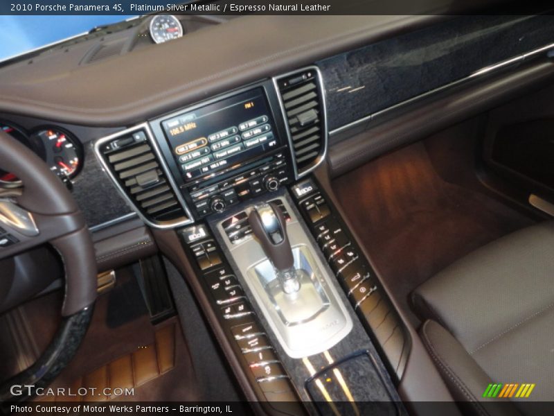 Platinum Silver Metallic / Espresso Natural Leather 2010 Porsche Panamera 4S
