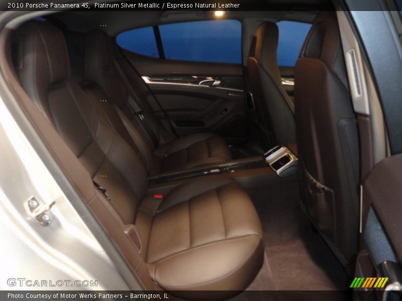 Platinum Silver Metallic / Espresso Natural Leather 2010 Porsche Panamera 4S