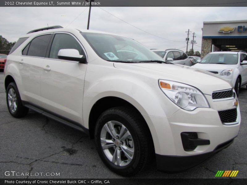 Summit White / Jet Black 2012 Chevrolet Equinox LT