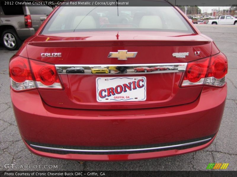 Crystal Red Metallic / Cocoa/Light Neutral 2012 Chevrolet Cruze LT/RS