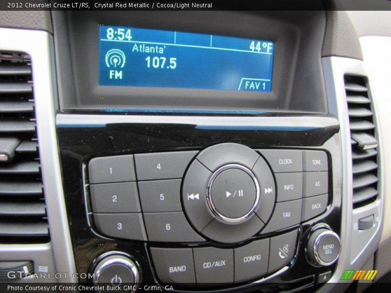 Controls of 2012 Cruze LT/RS