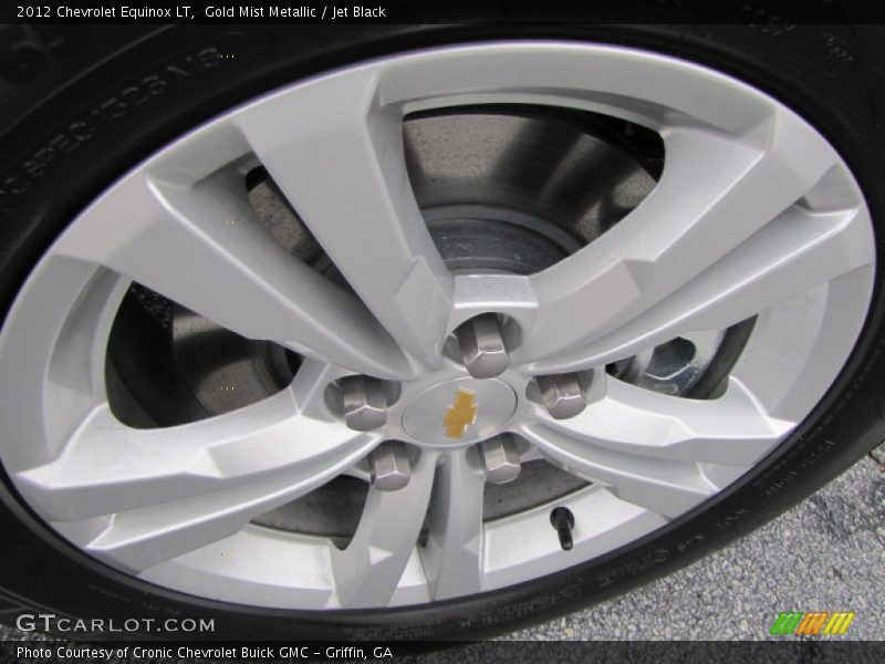 Gold Mist Metallic / Jet Black 2012 Chevrolet Equinox LT