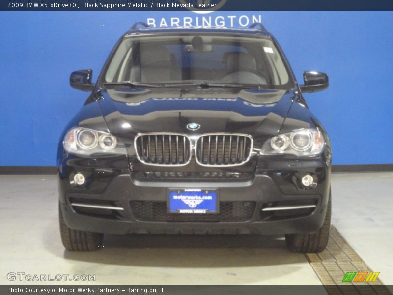 Black Sapphire Metallic / Black Nevada Leather 2009 BMW X5 xDrive30i
