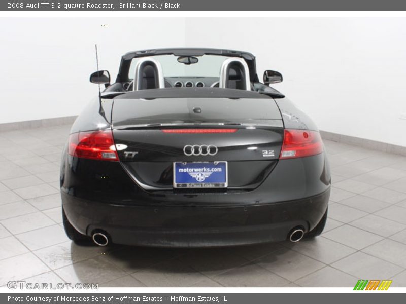 Brilliant Black / Black 2008 Audi TT 3.2 quattro Roadster