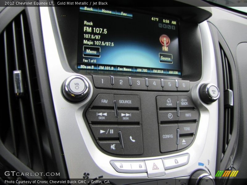 Gold Mist Metallic / Jet Black 2012 Chevrolet Equinox LT